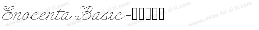 Enocenta Basic字体转换